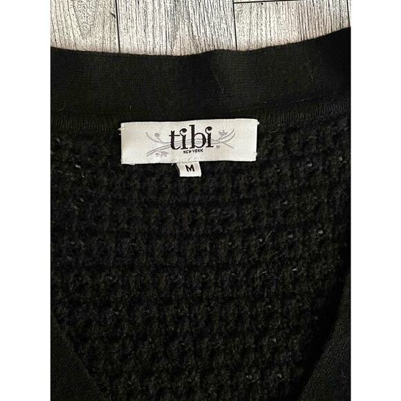 Tibi Womens Vintage Y2K Black Wool Cashmere Midi Old Money Sweater Dress Sz M - Picture 10 of 10